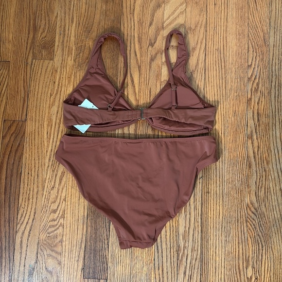 Andie Bikini Set Amor Top Bikini Bottom Sequoia size L NWT - Picture 10 of 10